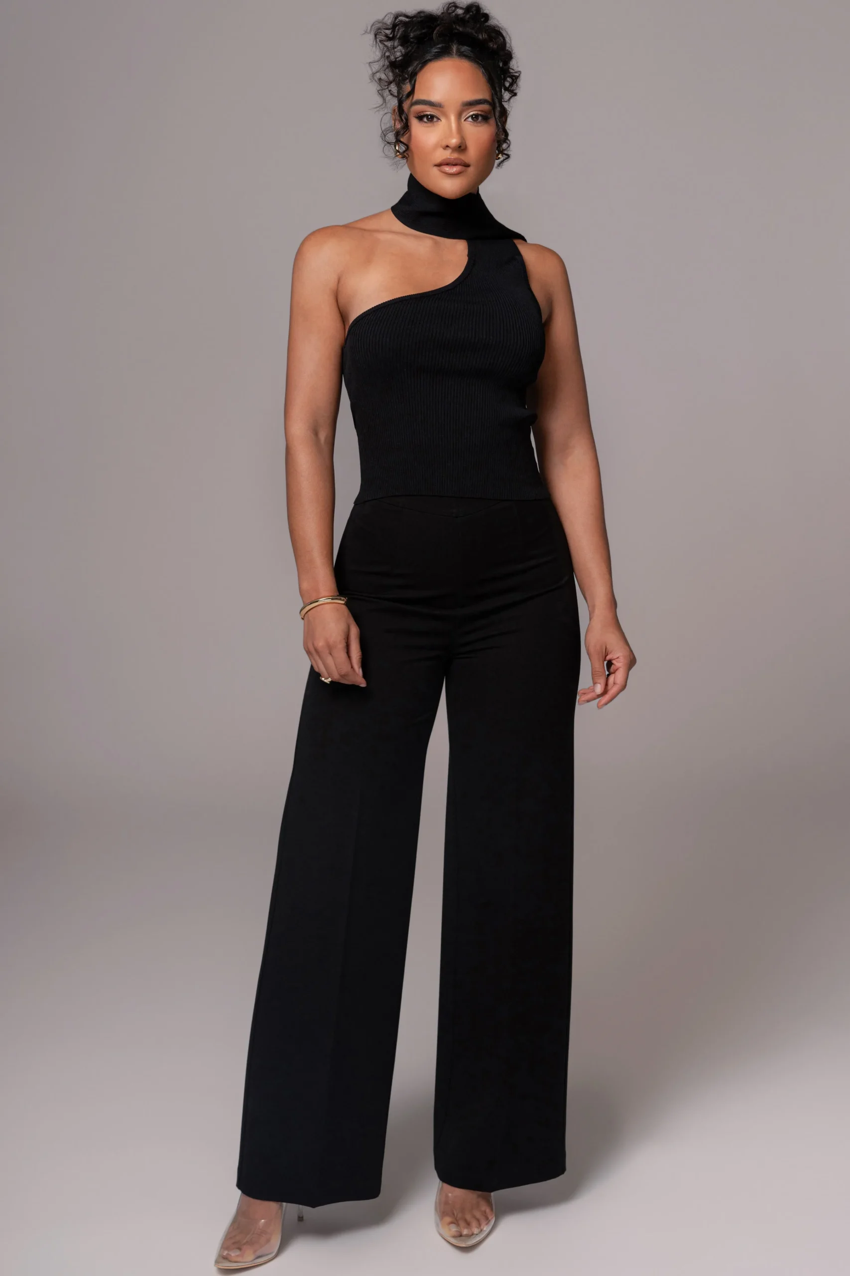 Black Anderson Ribbed Top*JLUXLABEL Sale