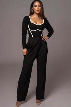 Black Asymmetrical Draped Trousers*JLUXLABEL Fashion