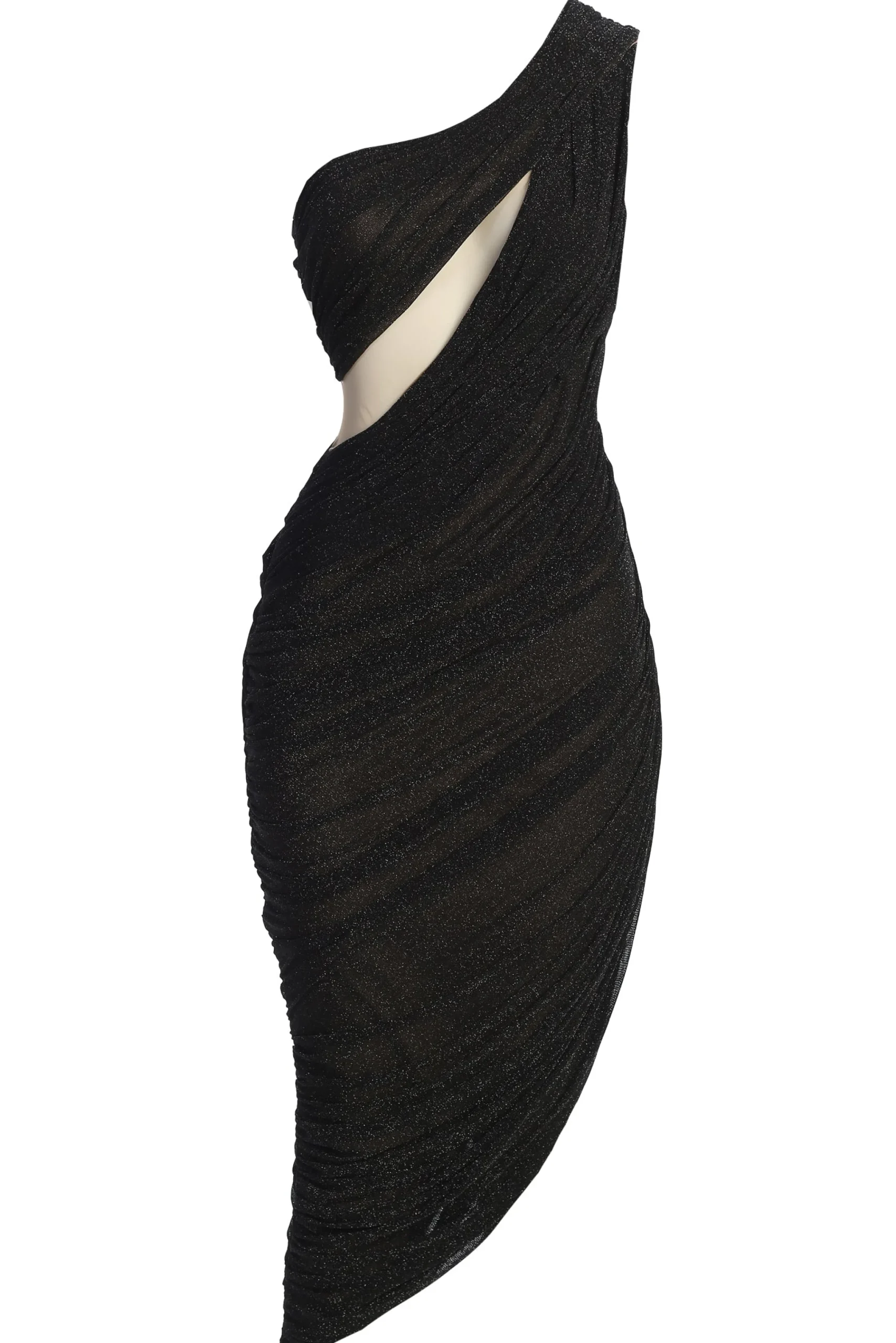 Black Aura Shimmer Midi Dress*JLUXLABEL Best