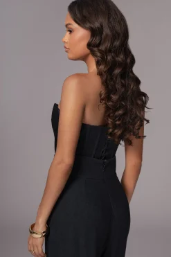 Black Beyond The Sea Linen Corset*JLUXLABEL Discount