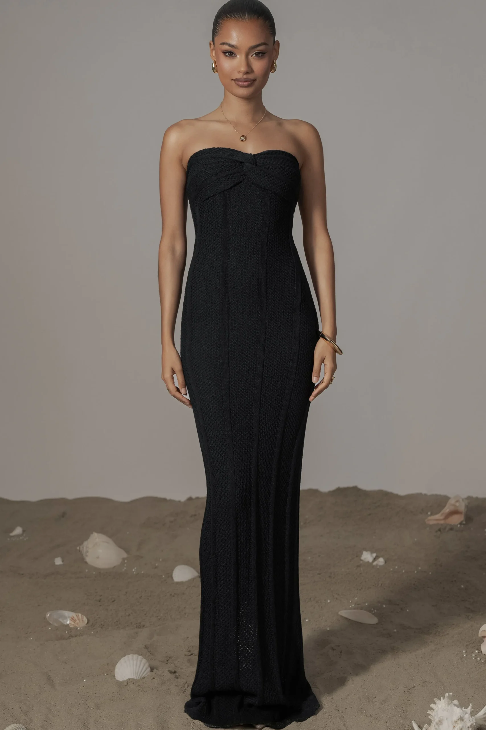 Black Blanca Strapless Maxi Dress*JLUXLABEL New