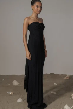Black Blanca Strapless Maxi Dress*JLUXLABEL New