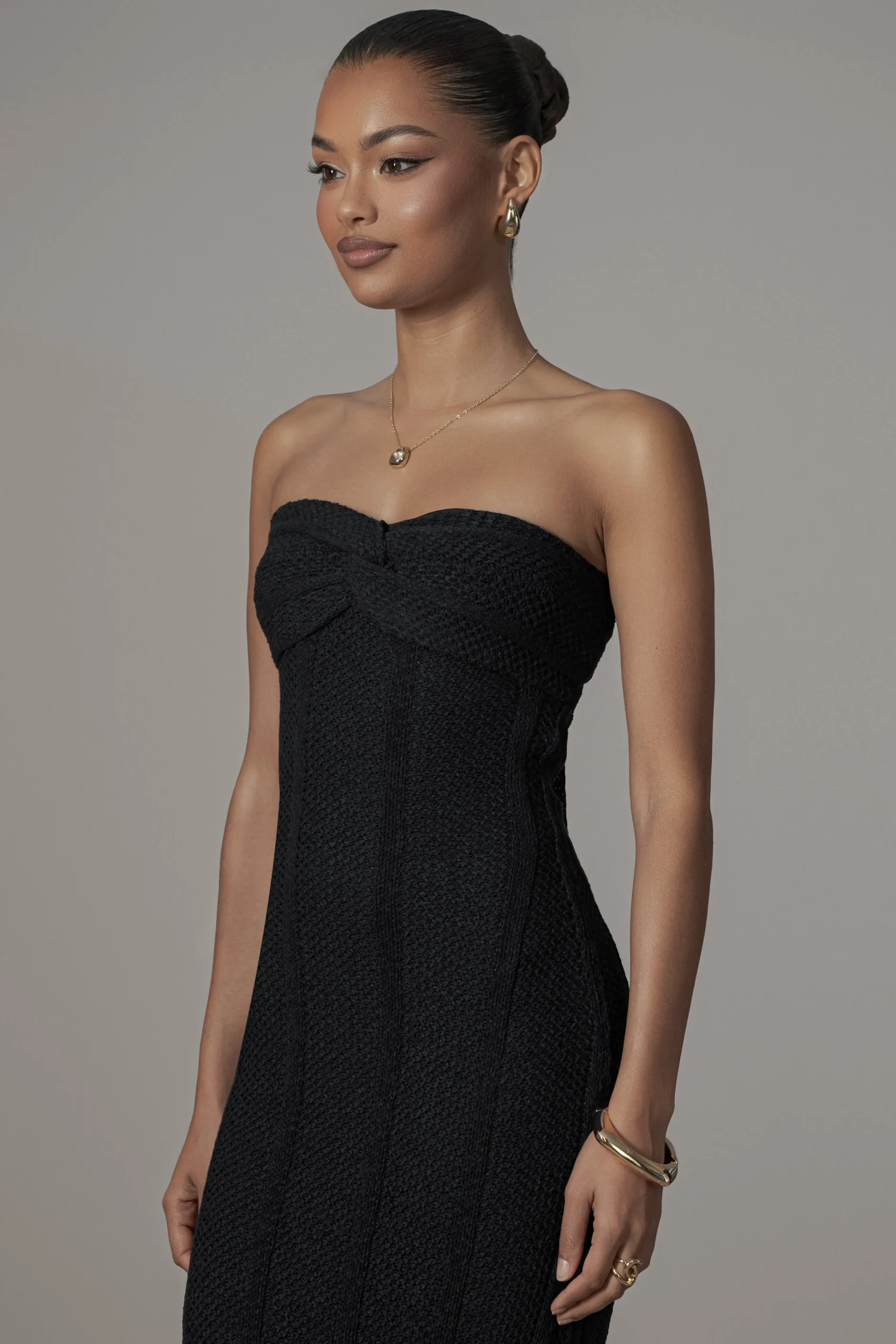 Black Blanca Strapless Maxi Dress*JLUXLABEL New