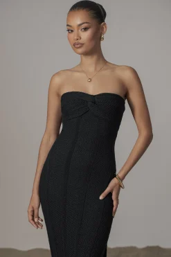 Black Blanca Strapless Maxi Dress*JLUXLABEL New