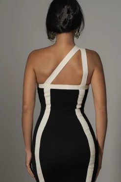 Black Breann Contrast Maxi Dress*JLUXLABEL Sale