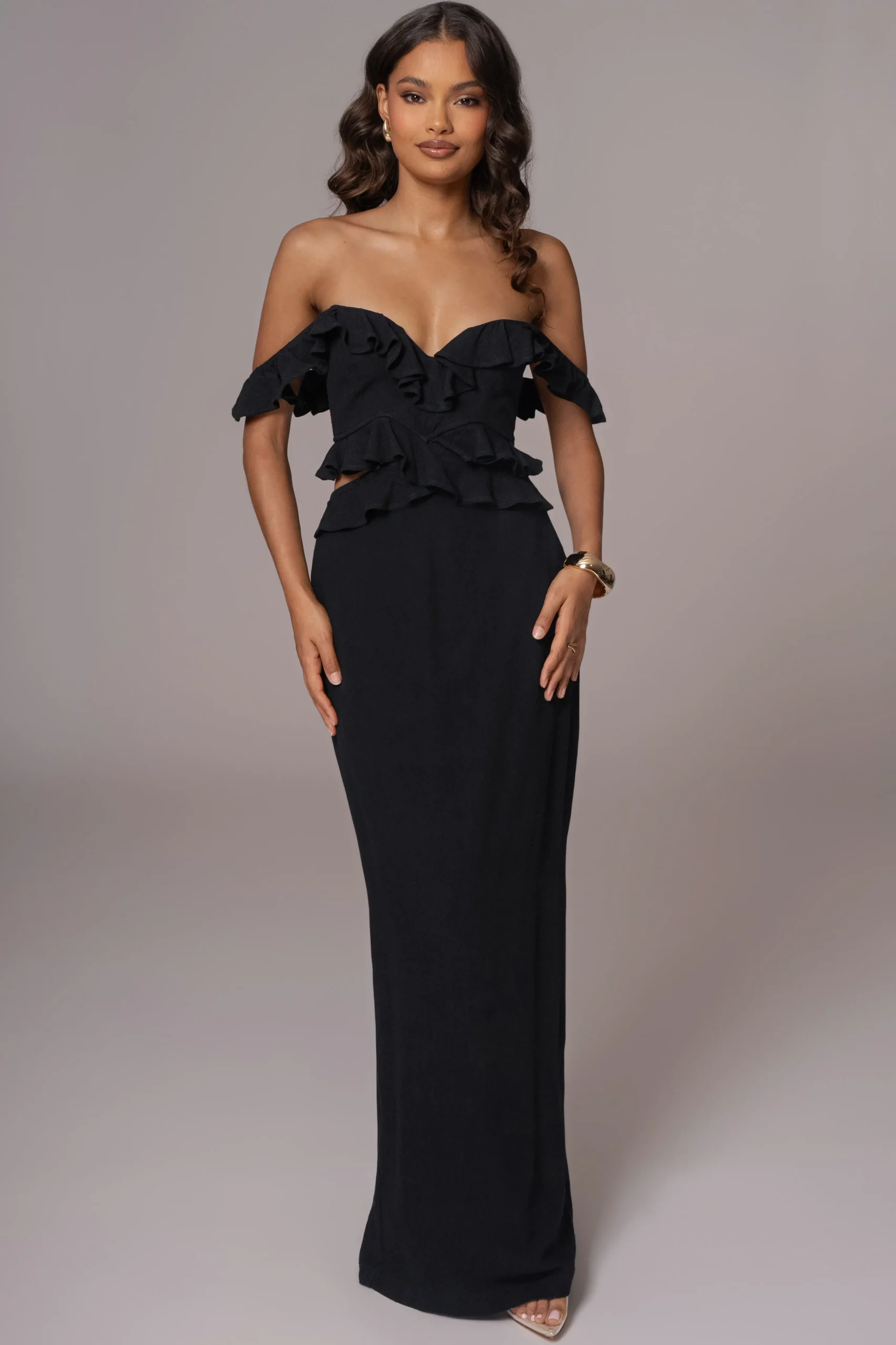 Black Brighter Days Linen Maxi Dress*JLUXLABEL Online