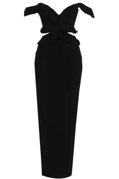 Black Brighter Days Linen Maxi Dress*JLUXLABEL Online