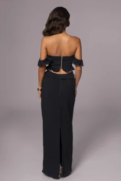 Black Brighter Days Linen Maxi Dress*JLUXLABEL Online