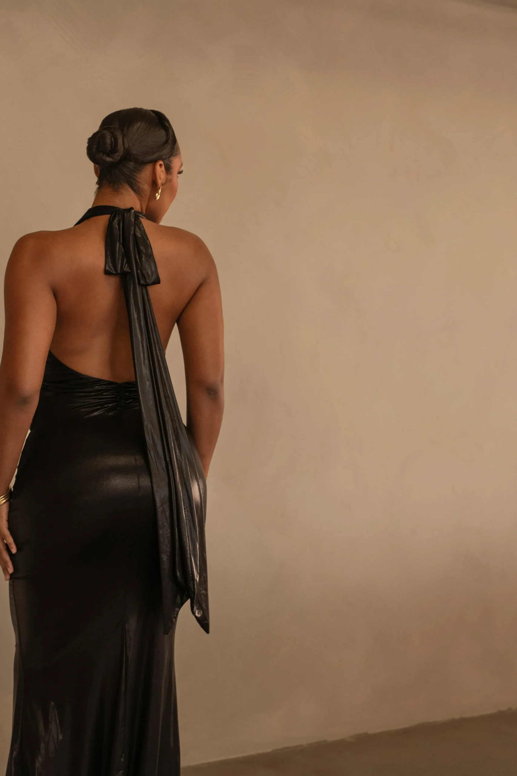 Black Bryanna Metallic Maxi Dress*JLUXLABEL Discount