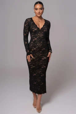 Black Canada Lace Maxi Dress*JLUXLABEL Fashion