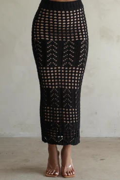 Black Caribbean Skies Skirt Set*JLUXLABEL Clearance