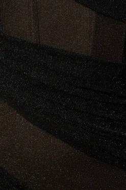 Black Catalina Lurex Knit Maxi Dress*JLUXLABEL New