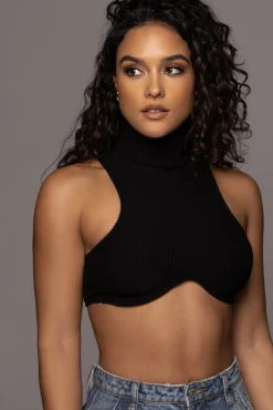 Black Cher Ribbed Top*JLUXLABEL Discount