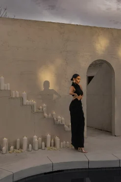 Black Chosen One Velvet Skirt Set*JLUXLABEL Sale