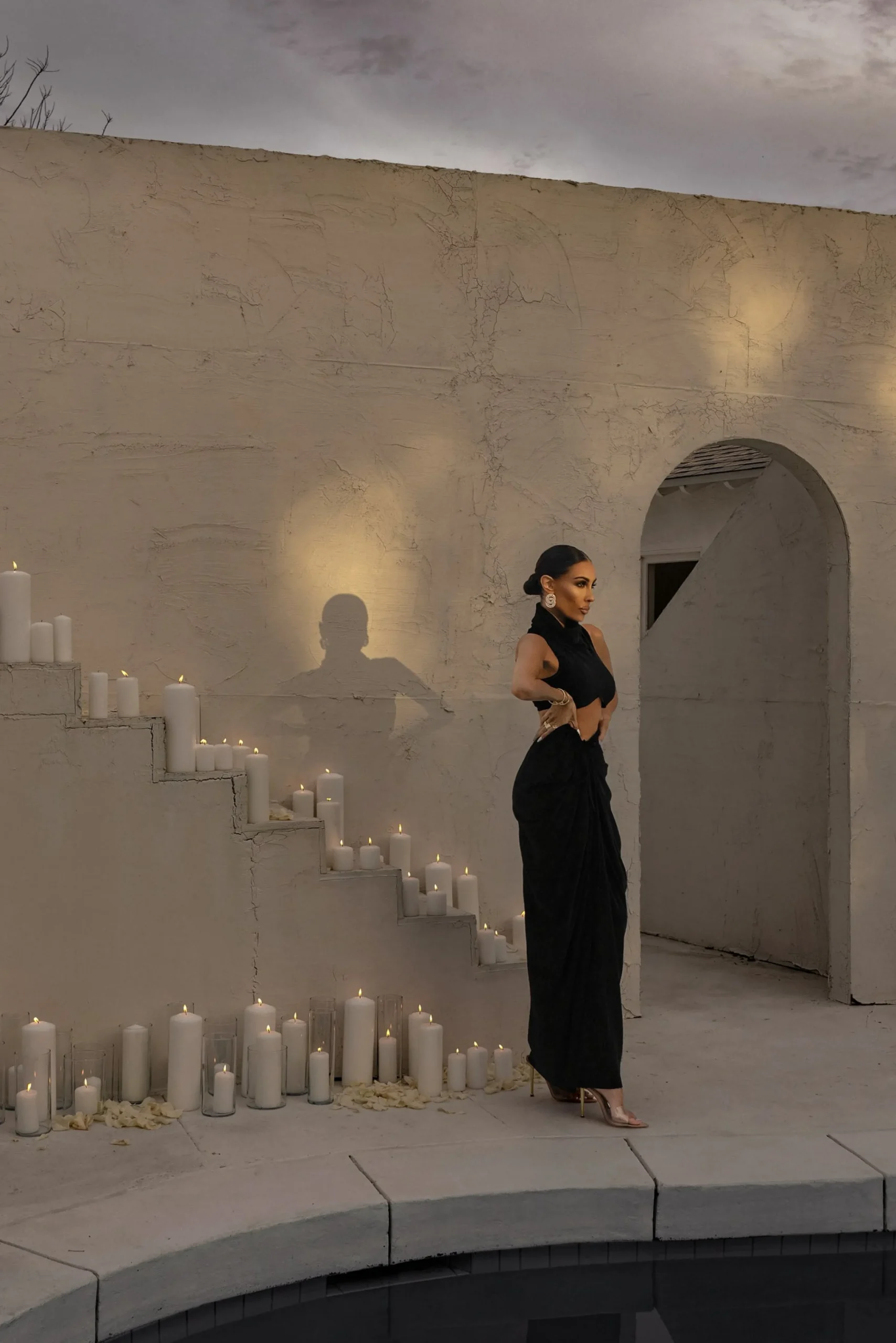 Black Chosen One Velvet Skirt Set*JLUXLABEL Sale