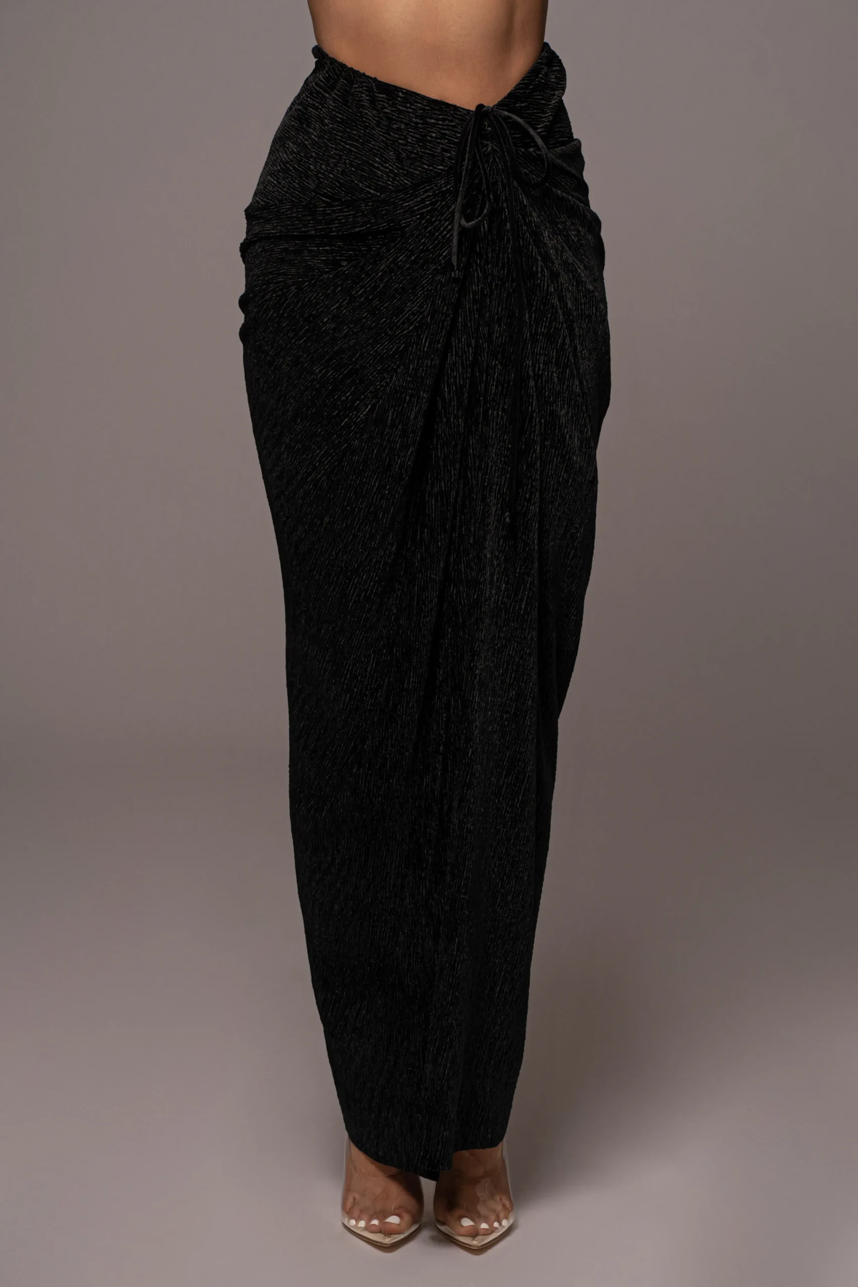 Black Chosen One Velvet Skirt Set*JLUXLABEL Sale