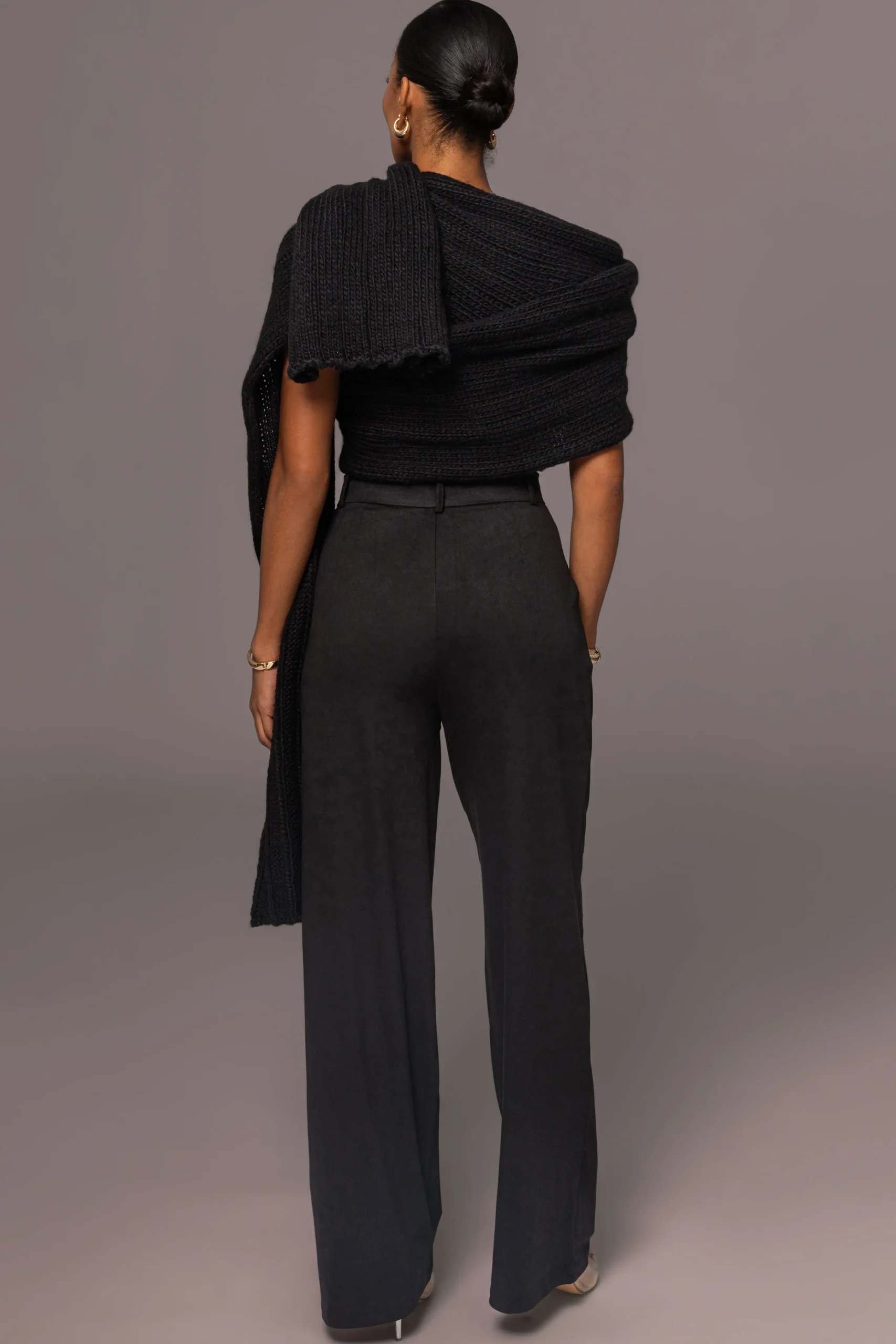 Black Classic High Rise Trousers*JLUXLABEL Hot