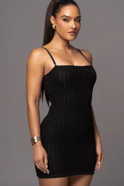 Black Cosmo Mini Dress*JLUXLABEL New