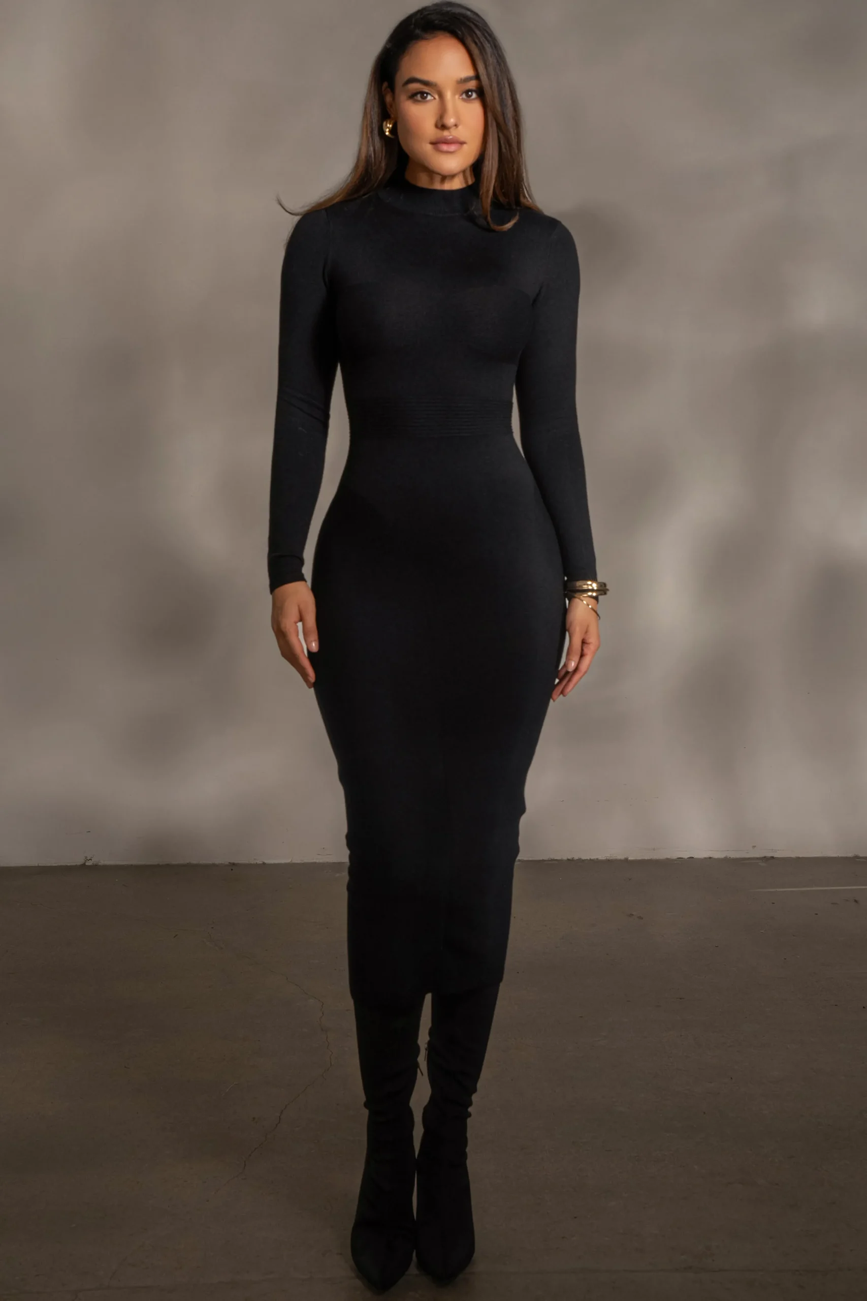 Black Dakotah Midi Dress*JLUXLABEL Fashion