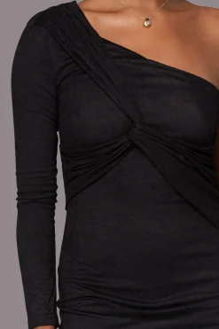 Black Dayanna Suede Midi Dress*JLUXLABEL Discount