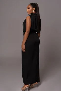 Black Desiree Mock Neck Top*JLUXLABEL Discount