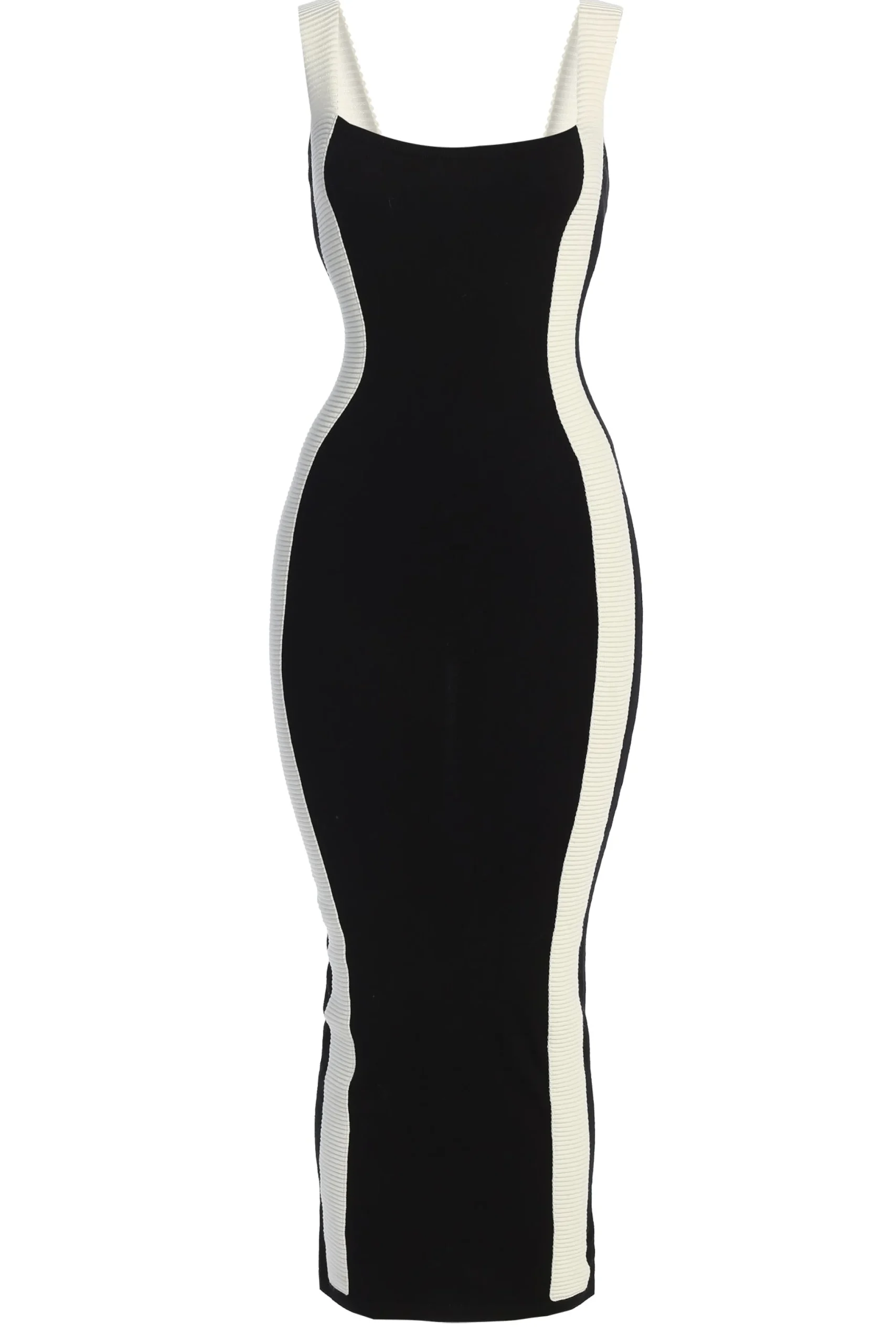 Black Donna Knit Midi Dress*JLUXLABEL Hot