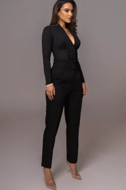 Black Drape Corset Bodysuit*JLUXLABEL Discount