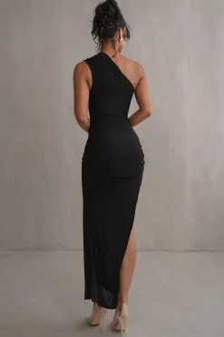 Black Eden One Shoulder Maxi Dress*JLUXLABEL New