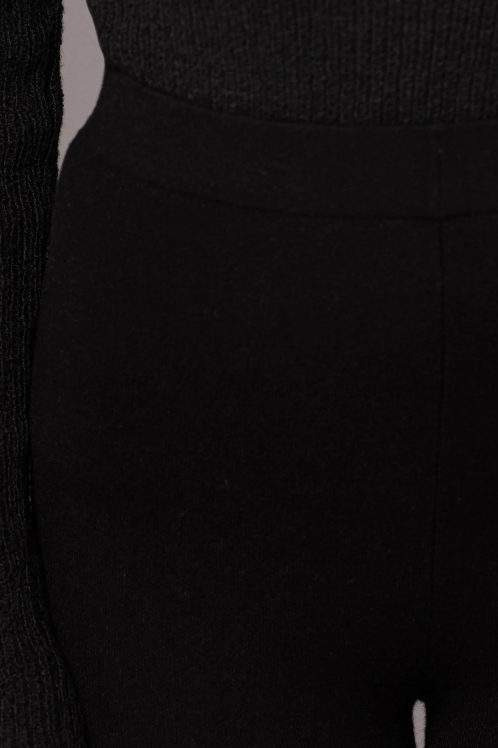 Black Effortless Knit Leggings*JLUXLABEL New