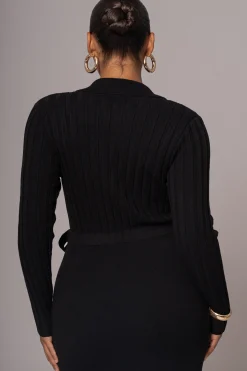 Black Emma Knit Maxi Dress*JLUXLABEL Discount