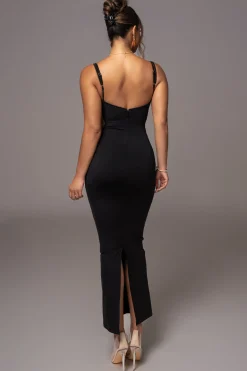 Black Enchantment Bustier Maxi Dress*JLUXLABEL New