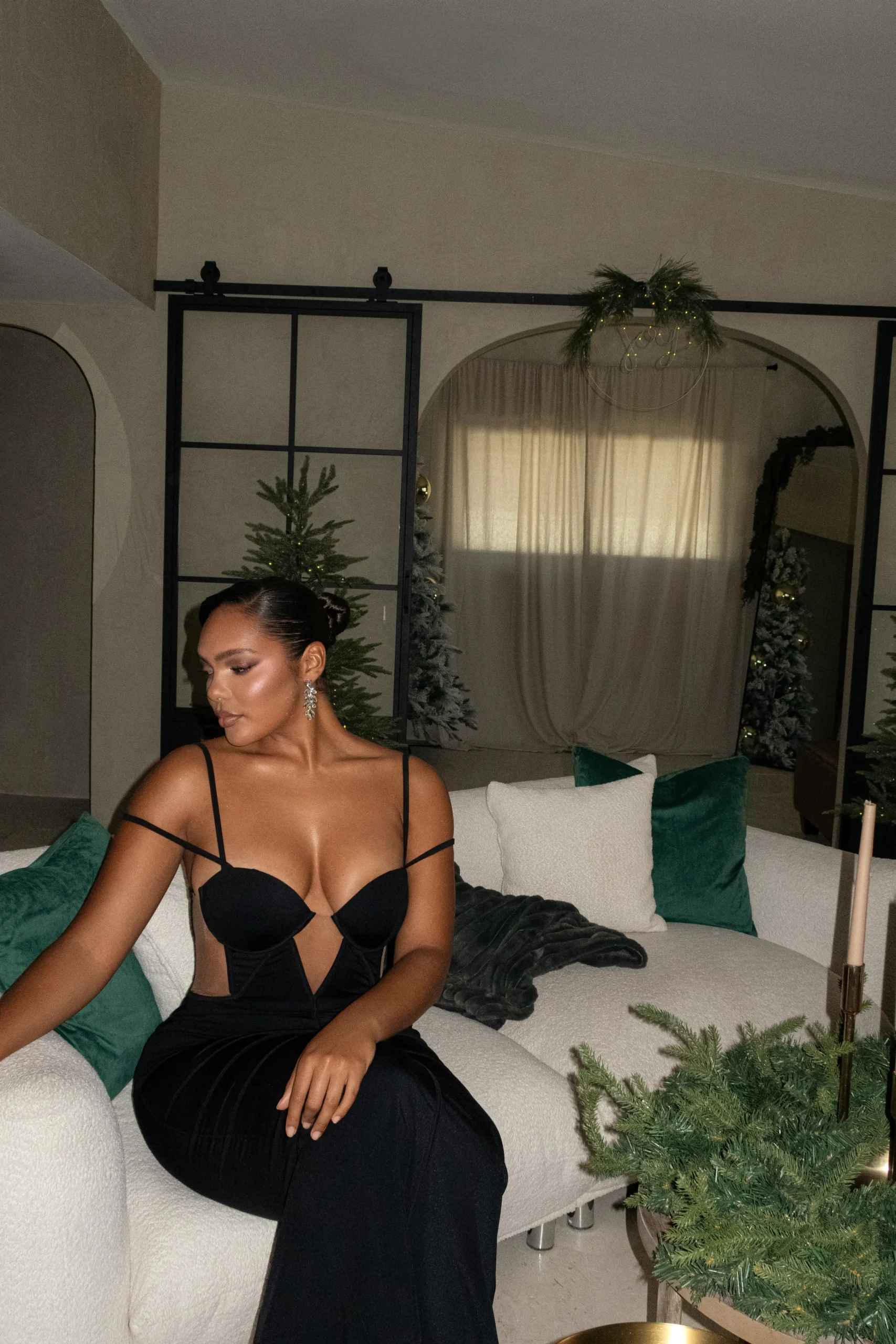 Black Enchantment Bustier Maxi Dress*JLUXLABEL New