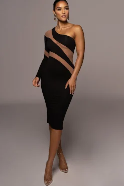 Black Eyes For You Midi Dress*JLUXLABEL Online