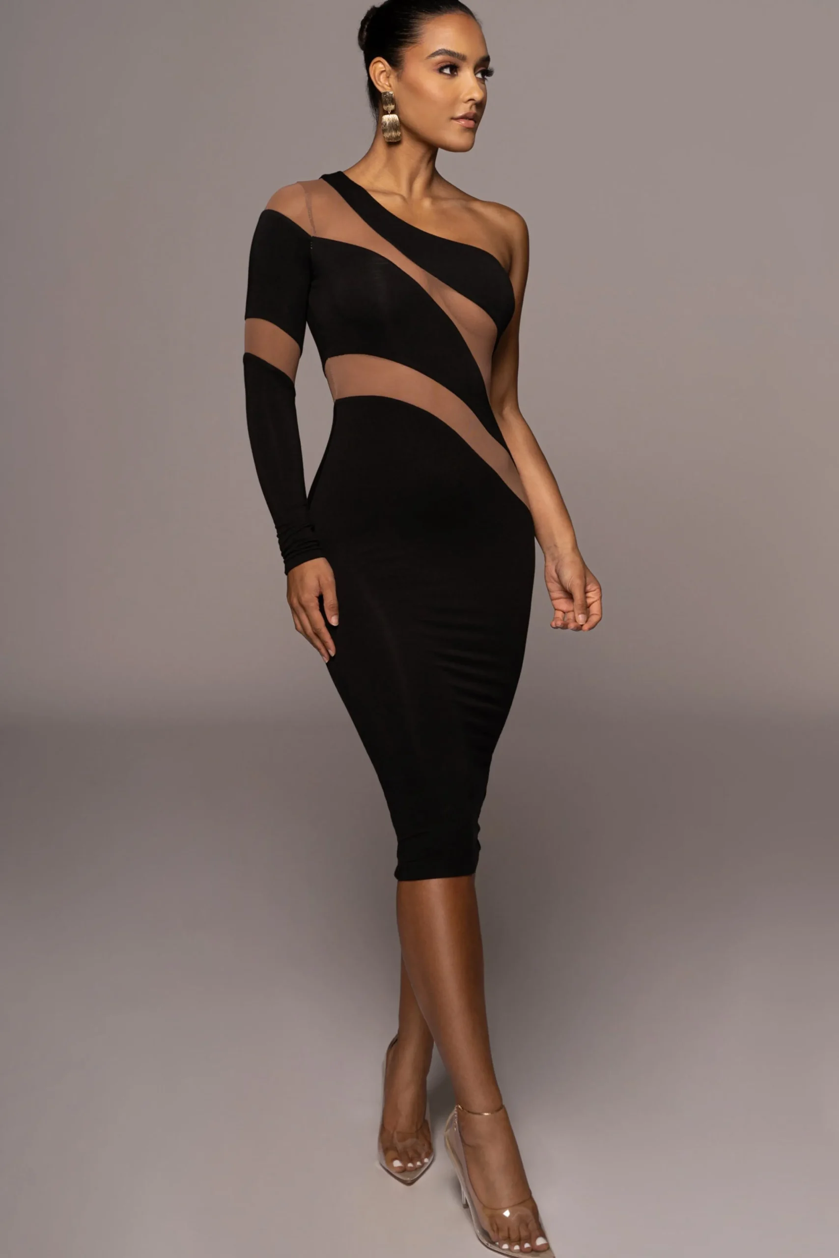 Black Eyes For You Midi Dress*JLUXLABEL Online