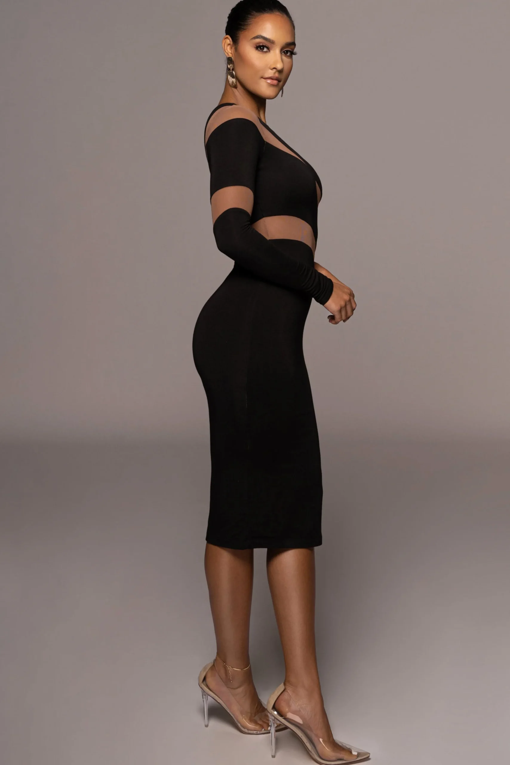 Black Eyes For You Midi Dress*JLUXLABEL Online