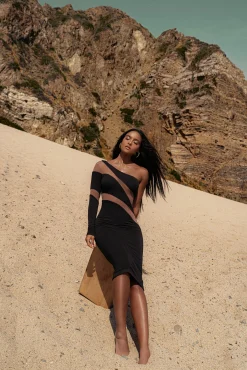 Black Eyes For You Midi Dress*JLUXLABEL Online