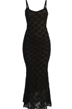 Black Gabriela Knit Maxi Dress*JLUXLABEL Clearance
