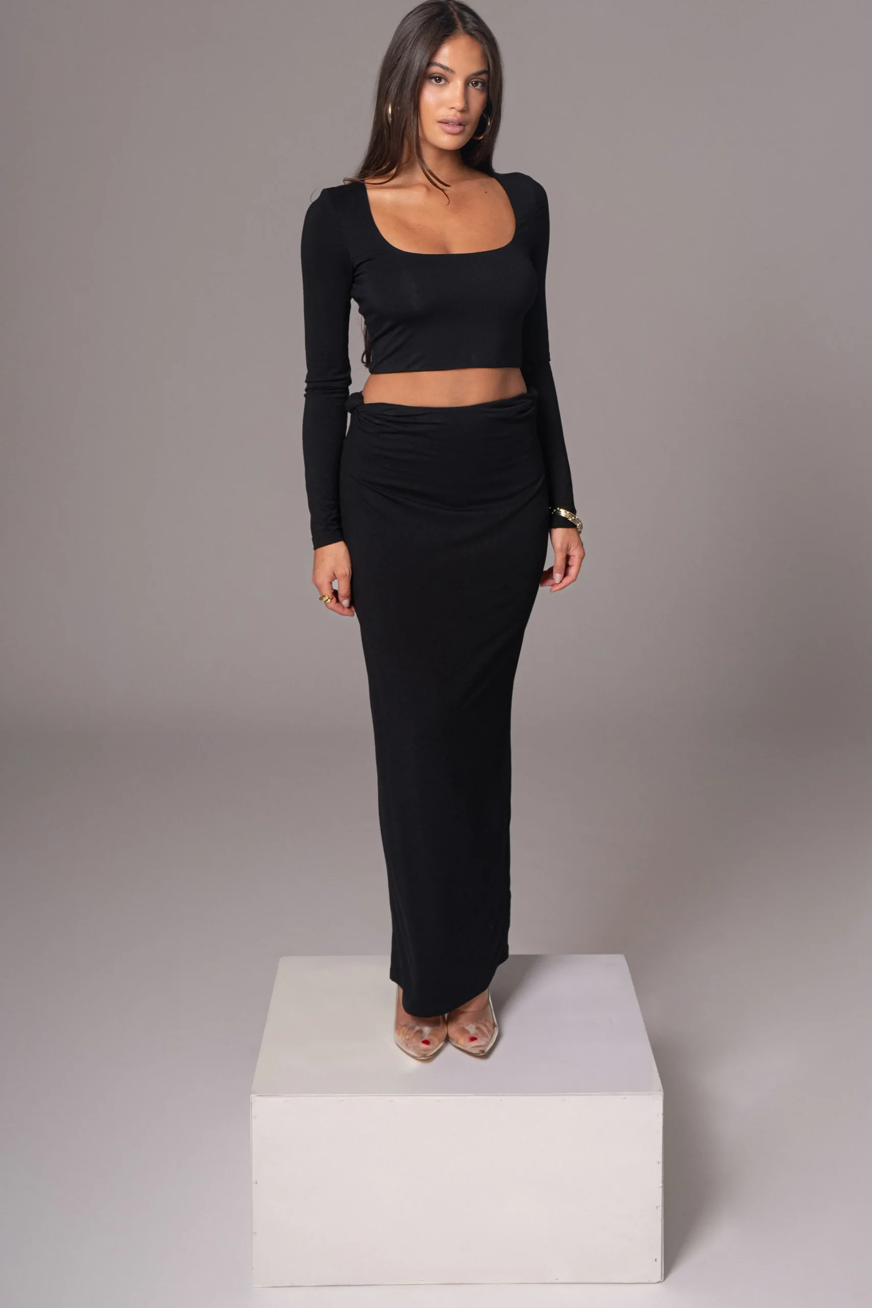 Black Geneva Skirt Set*JLUXLABEL Outlet