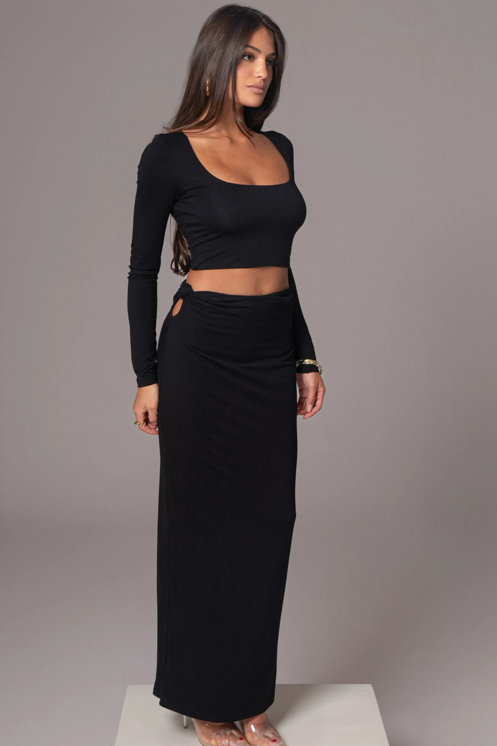 Black Geneva Skirt Set*JLUXLABEL Outlet