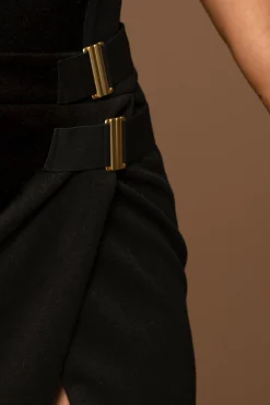 Black Gisele Slit Skirt*JLUXLABEL Fashion