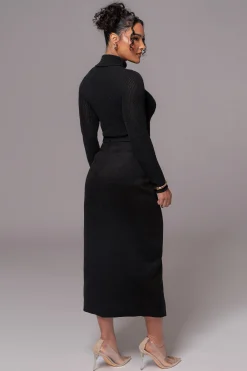 Black Gisele Slit Skirt*JLUXLABEL Fashion