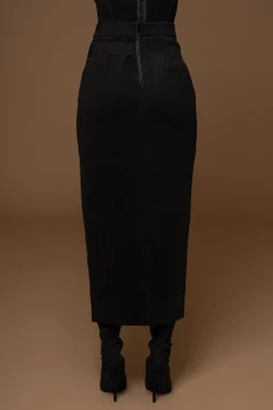 Black Gisele Slit Skirt*JLUXLABEL Fashion