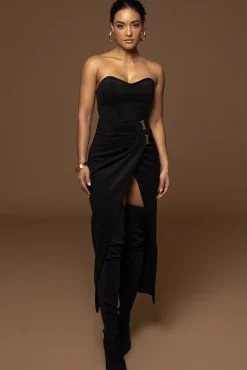 Black Gisele Slit Skirt*JLUXLABEL Fashion