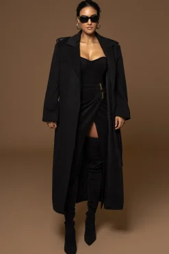 Black Gisele Slit Skirt*JLUXLABEL Fashion