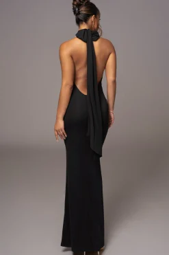 Black Golden Evening Maxi Gown*JLUXLABEL New