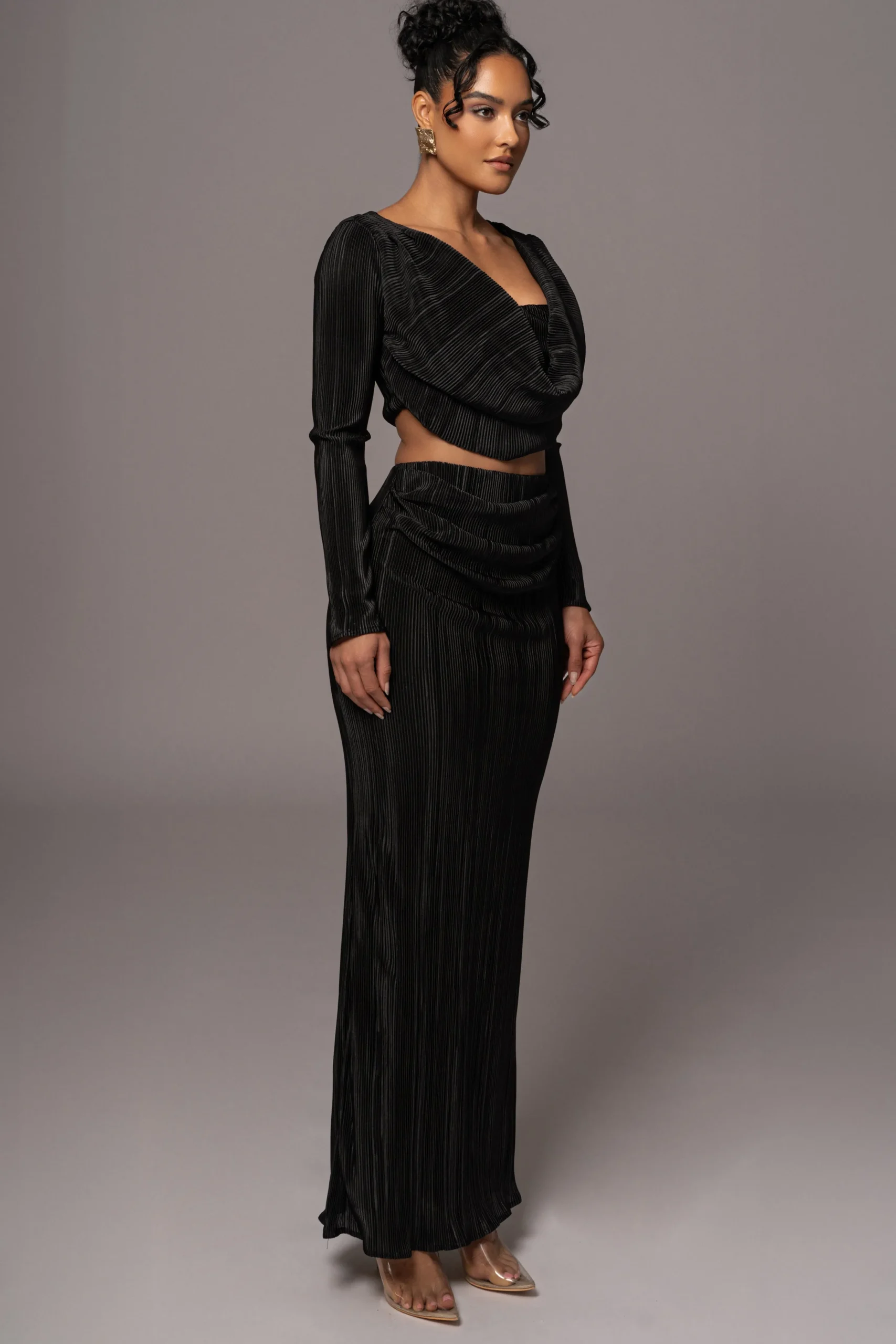 Black Haidyn Skirt Set*JLUXLABEL Hot