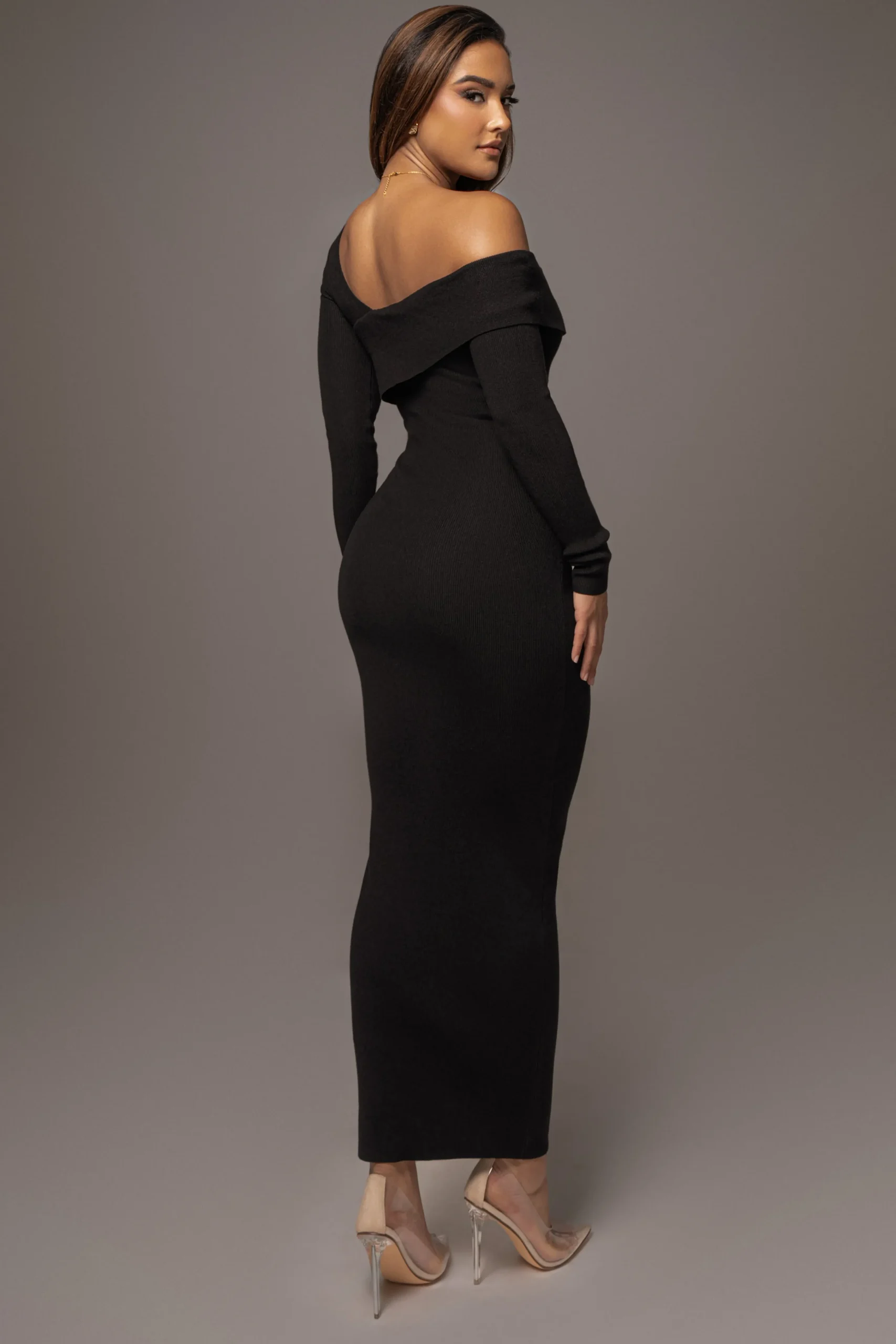 Black Harper Knit Maxi Dress*JLUXLABEL New