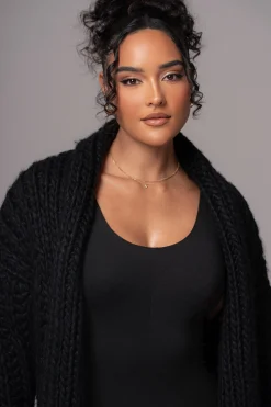 Black Hold Me Close Shawl Collar Cardigan*JLUXLABEL Online