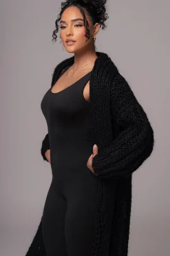 Black Hold Me Close Shawl Collar Cardigan*JLUXLABEL Online