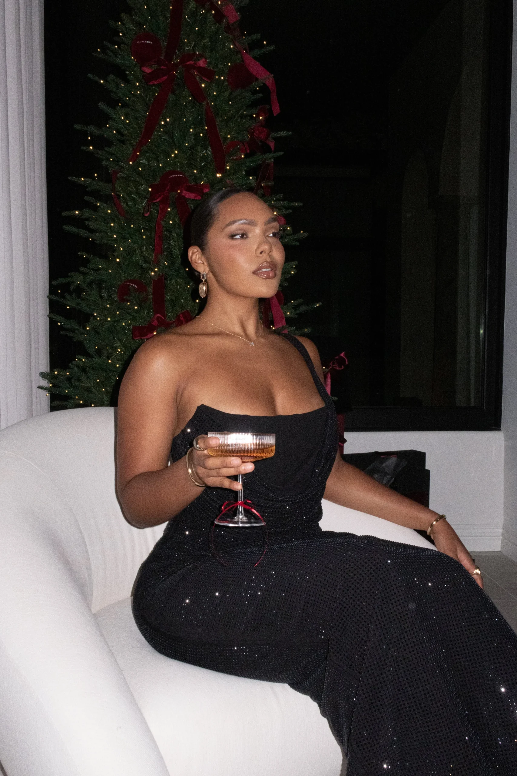 Black Hot Fix Krishna Maxi Dress*JLUXLABEL Fashion